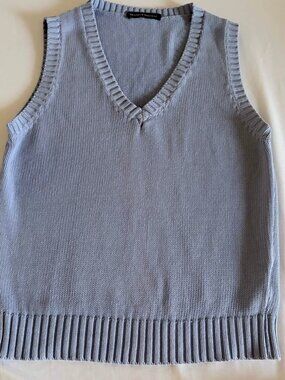 Brandy Melville Blue Cotton Vest- Small